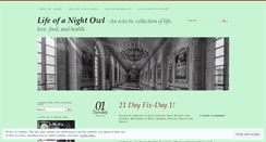 Desktop Screenshot of lifeofanightowl.wordpress.com
