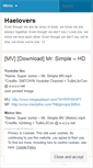 Mobile Screenshot of haelovers.wordpress.com