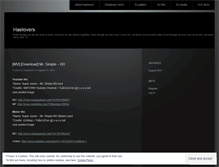 Tablet Screenshot of haelovers.wordpress.com