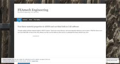 Desktop Screenshot of feamech.wordpress.com