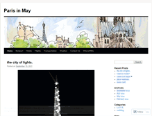 Tablet Screenshot of parisinmay.wordpress.com