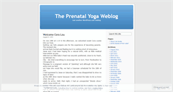 Desktop Screenshot of prenatalyoga.wordpress.com