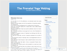 Tablet Screenshot of prenatalyoga.wordpress.com