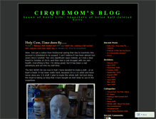 Tablet Screenshot of cirquemom.wordpress.com