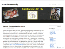 Tablet Screenshot of bumblebeesdofly.wordpress.com