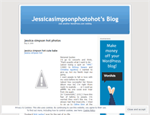 Tablet Screenshot of jessicasimpsonphotohot.wordpress.com