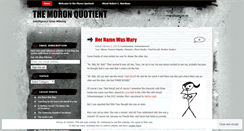 Desktop Screenshot of moronquotient.wordpress.com