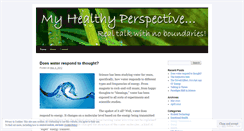 Desktop Screenshot of myhealthyperspective.wordpress.com