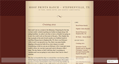 Desktop Screenshot of hoofprintsranch.wordpress.com