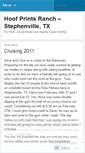 Mobile Screenshot of hoofprintsranch.wordpress.com