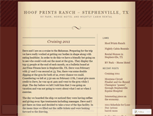 Tablet Screenshot of hoofprintsranch.wordpress.com