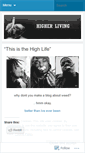 Mobile Screenshot of higherliving.wordpress.com