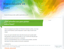 Tablet Screenshot of manualidadesfomi.wordpress.com