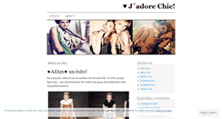 Desktop Screenshot of jadorechic.wordpress.com