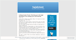 Desktop Screenshot of hajekmost.wordpress.com