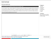 Tablet Screenshot of libraryspam.wordpress.com
