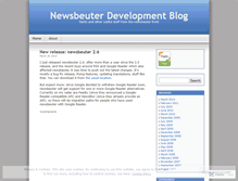 Tablet Screenshot of newsbeuter.wordpress.com