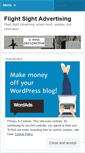 Mobile Screenshot of flightsightadvertising.wordpress.com