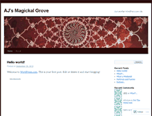 Tablet Screenshot of ajravenoak.wordpress.com