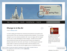 Tablet Screenshot of missionarymums.wordpress.com
