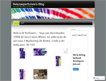 Tablet Screenshot of belezaeperfumes.wordpress.com