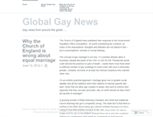 Tablet Screenshot of globalgaynews.wordpress.com