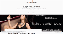 Desktop Screenshot of ecigworldaublog.wordpress.com