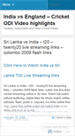 Mobile Screenshot of indiavsengland.wordpress.com