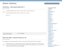 Tablet Screenshot of aleatorclassicus.wordpress.com