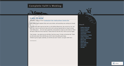 Desktop Screenshot of completefaith.wordpress.com