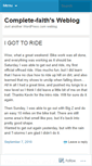 Mobile Screenshot of completefaith.wordpress.com