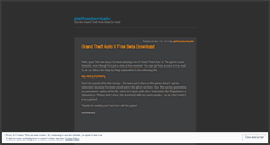 Desktop Screenshot of gta5freedownloadv.wordpress.com