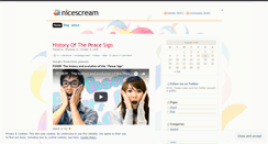 Desktop Screenshot of nicescream.wordpress.com