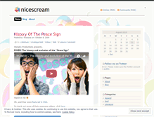 Tablet Screenshot of nicescream.wordpress.com