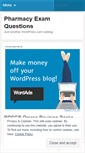 Mobile Screenshot of pharmacyexamquestions.wordpress.com