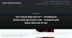 Desktop Screenshot of dickywahyu.wordpress.com