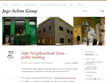 Tablet Screenshot of jagoactiongroup.wordpress.com
