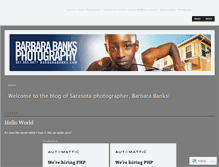 Tablet Screenshot of barbarabanks.wordpress.com