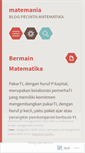 Mobile Screenshot of matemania.wordpress.com