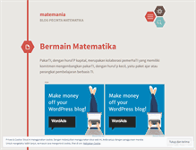 Tablet Screenshot of matemania.wordpress.com