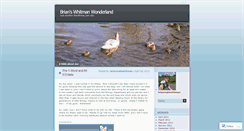 Desktop Screenshot of bwakefieldwhitman.wordpress.com