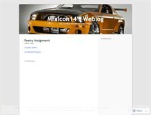Tablet Screenshot of mfalcon14.wordpress.com