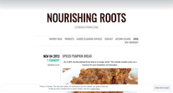 Desktop Screenshot of nourishingroots.wordpress.com