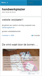Mobile Screenshot of handwerkplezier.wordpress.com