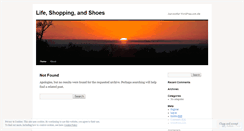 Desktop Screenshot of lifeshoppingshoes.wordpress.com