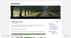 Desktop Screenshot of orthodoxjew.wordpress.com