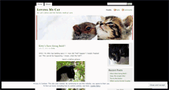 Desktop Screenshot of lovingmycat.wordpress.com