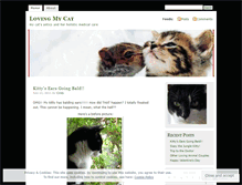 Tablet Screenshot of lovingmycat.wordpress.com