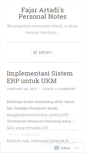 Mobile Screenshot of fajarartadi.wordpress.com