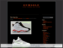 Tablet Screenshot of gumsole.wordpress.com